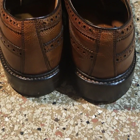Vintage NETTLETON Brown LEATHER Wingtip Oxford Dress Shoes Size 13